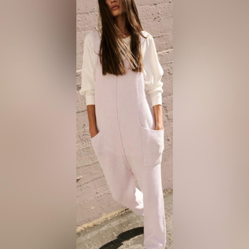 Free People haliee sweater jumper XS orchid tint